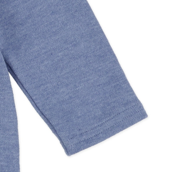 西松屋冬季長袖連身衣(胸口熊熊-藍)