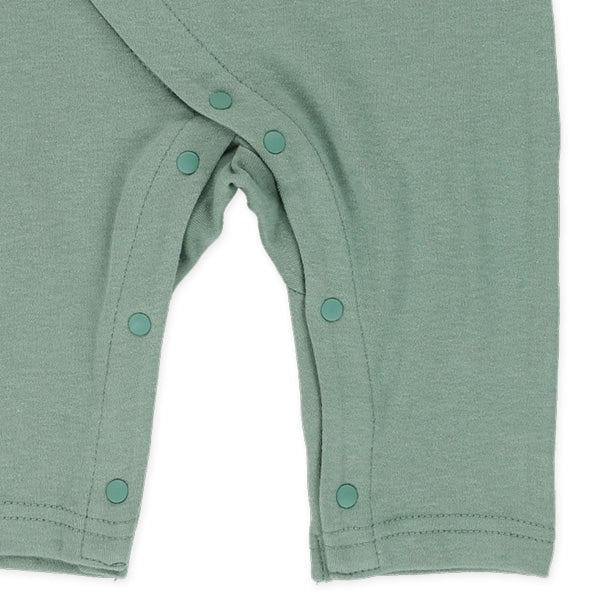 西松屋冬季長袖連身衣(光滑臉部印花-黑色)