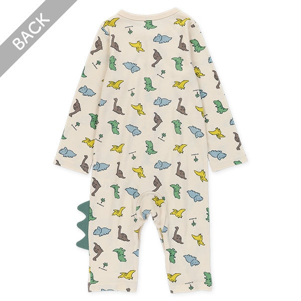 西松屋冬季長袖連身衣(恐龍背鰭)