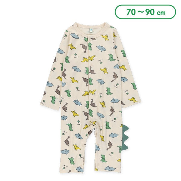 西松屋冬季長袖連身衣(恐龍背鰭)