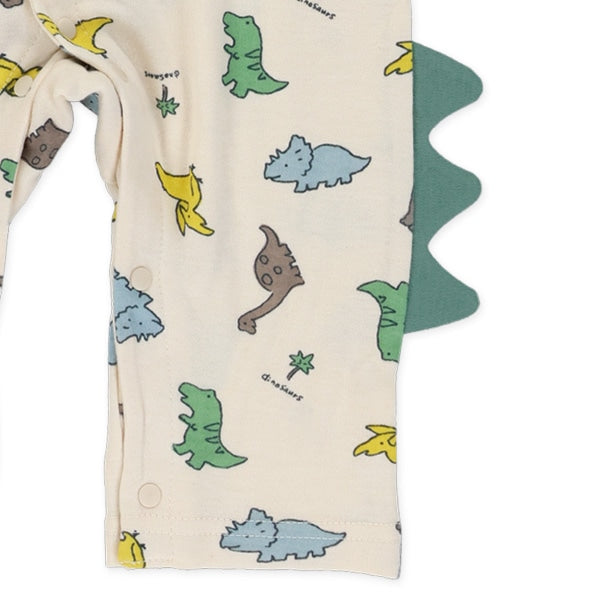 西松屋冬季長袖連身衣(恐龍背鰭)