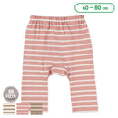 西松屋冬季嬰兒褲 (條紋-啡色/白色/粉紅色)