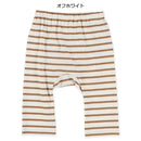 西松屋冬季嬰兒褲 (條紋-啡色/白色/粉紅色)