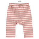 西松屋冬季嬰兒褲 (條紋-啡色/白色/粉紅色)