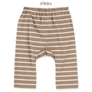 西松屋冬季嬰兒褲 (條紋-啡色/白色/粉紅色)