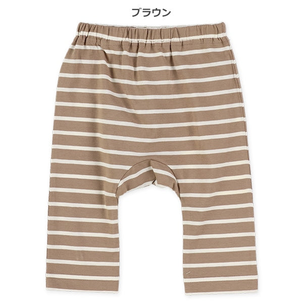 西松屋冬季嬰兒褲 (條紋-啡色/白色/粉紅色)