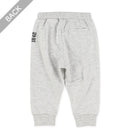 西松屋冬季針織迷你羊毛長褲(字母側標-黑/綠)