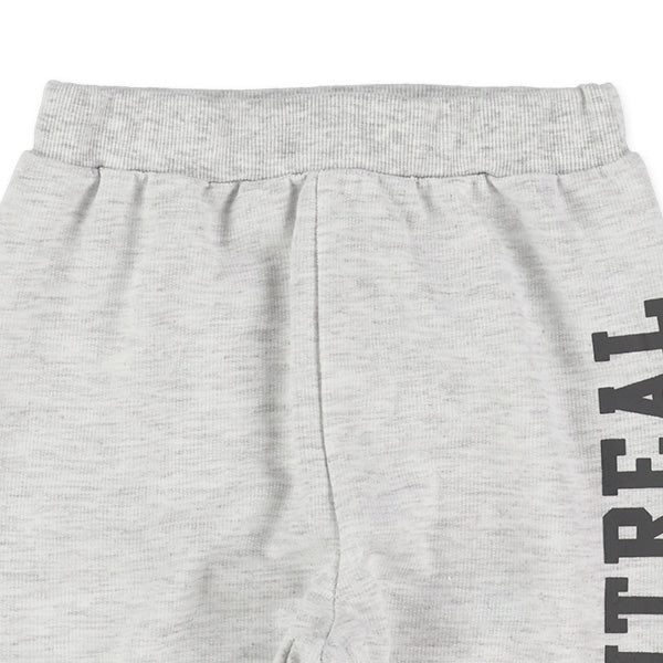 西松屋冬季針織迷你羊毛長褲(字母側標-黑/綠)