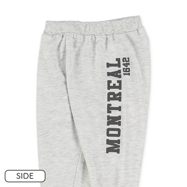 西松屋冬季針織迷你羊毛長褲(字母側標-黑/綠)