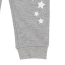 西松屋冬季針織迷你羊毛長褲(藍色-帽泡棉印花)