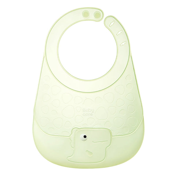 Babycare果凍恐龍矽膠圍兜-白玉綠