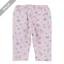 西松屋夏季半長緊身褲(白/青)