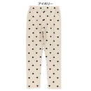 西松屋冬季長款緊身褲(心印花-黑/藍)