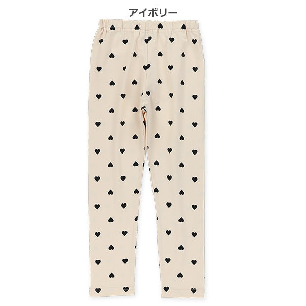 西松屋冬季長款緊身褲(心印花-黑/藍)