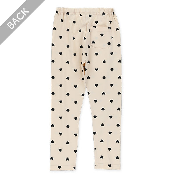 西松屋冬季長款緊身褲(心印花-黑/藍)