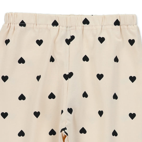 西松屋冬季長款緊身褲(心印花-黑/藍)