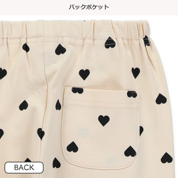 西松屋冬季長款緊身褲(心印花-黑/藍)