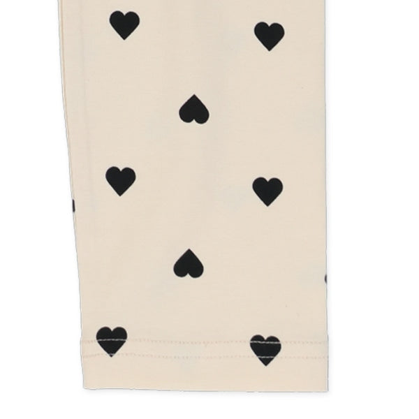 西松屋冬季長款緊身褲(心印花-黑/藍)