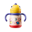 Babycare霸王龍成長保溫杯-把手款300ml古金黃