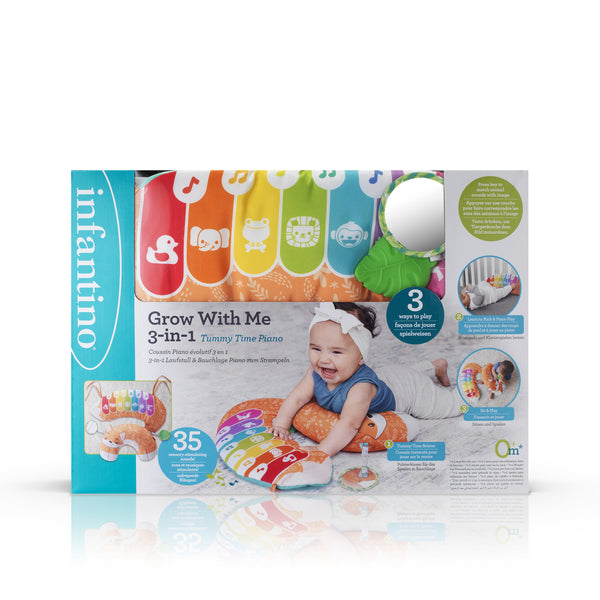 Infantino 3合1成長鋼琴學習軟枕-彩虹