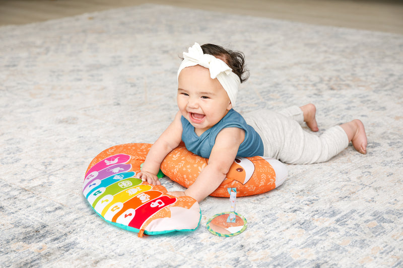 Infantino 3合1成長鋼琴學習軟枕-彩虹