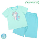 西松屋夏季短袖針織睡衣套裝(獨角獸)