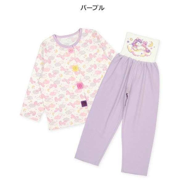 西松屋冬季針織長袖束腹睡衣套裝(獨角馬)