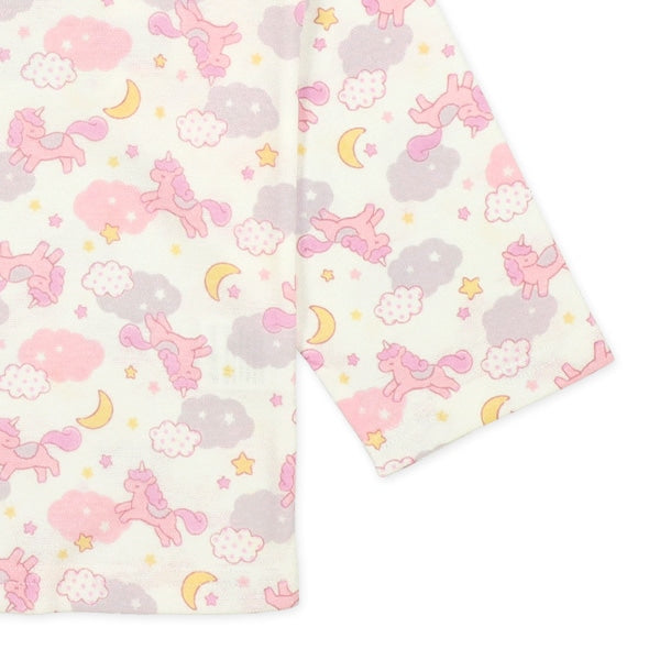 西松屋冬季針織長袖束腹睡衣套裝(獨角馬)