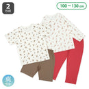 西松屋夏季短袖睡衣套裝2件(熊/兔)