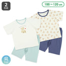 西松屋夏季針織睡衣套裝2件(熊印花)