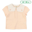 西松屋夏季短袖T恤(花)