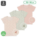 西松屋夏季短袖內衣3件（櫻桃)