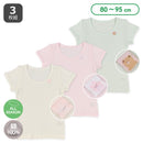 西松屋夏季短袖內衣3件（兔子和熊）