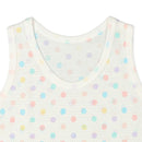 西松屋夏季背心3件(花/波點)
