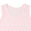 西松屋夏季背心3件(花/波點)