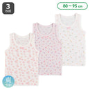 西松屋夏季背心3件(花)