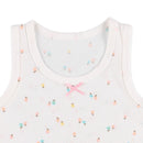 西松屋夏季背心3件(花)