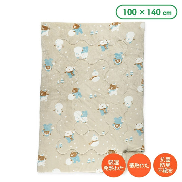 西松屋冬季5層保暖毛毯（熊/雪人100x140cm)