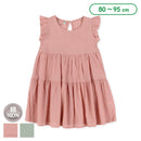 西松屋夏季無袖連身裙(粉紅色/青色)