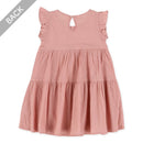 西松屋夏季無袖連身裙(粉紅色/青色)