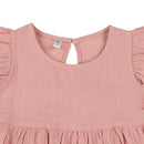 西松屋夏季無袖連身裙(粉紅色/青色)