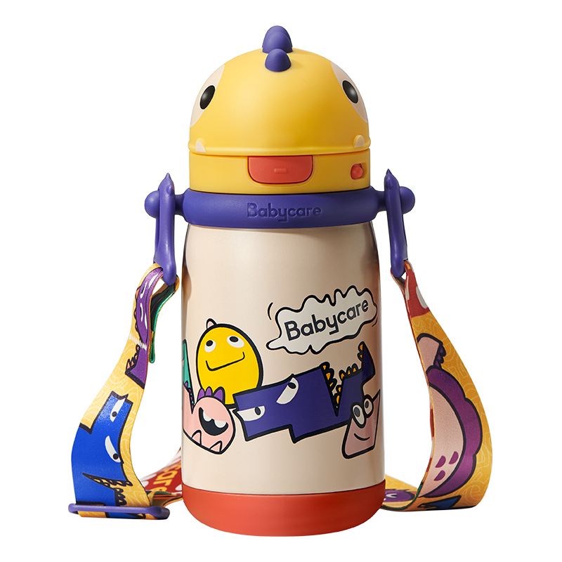 霸王龍托比保溫杯-450ml-塔爾曼橙