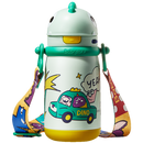 Babycare暴龍背帶保溫杯-450ml-安波綠