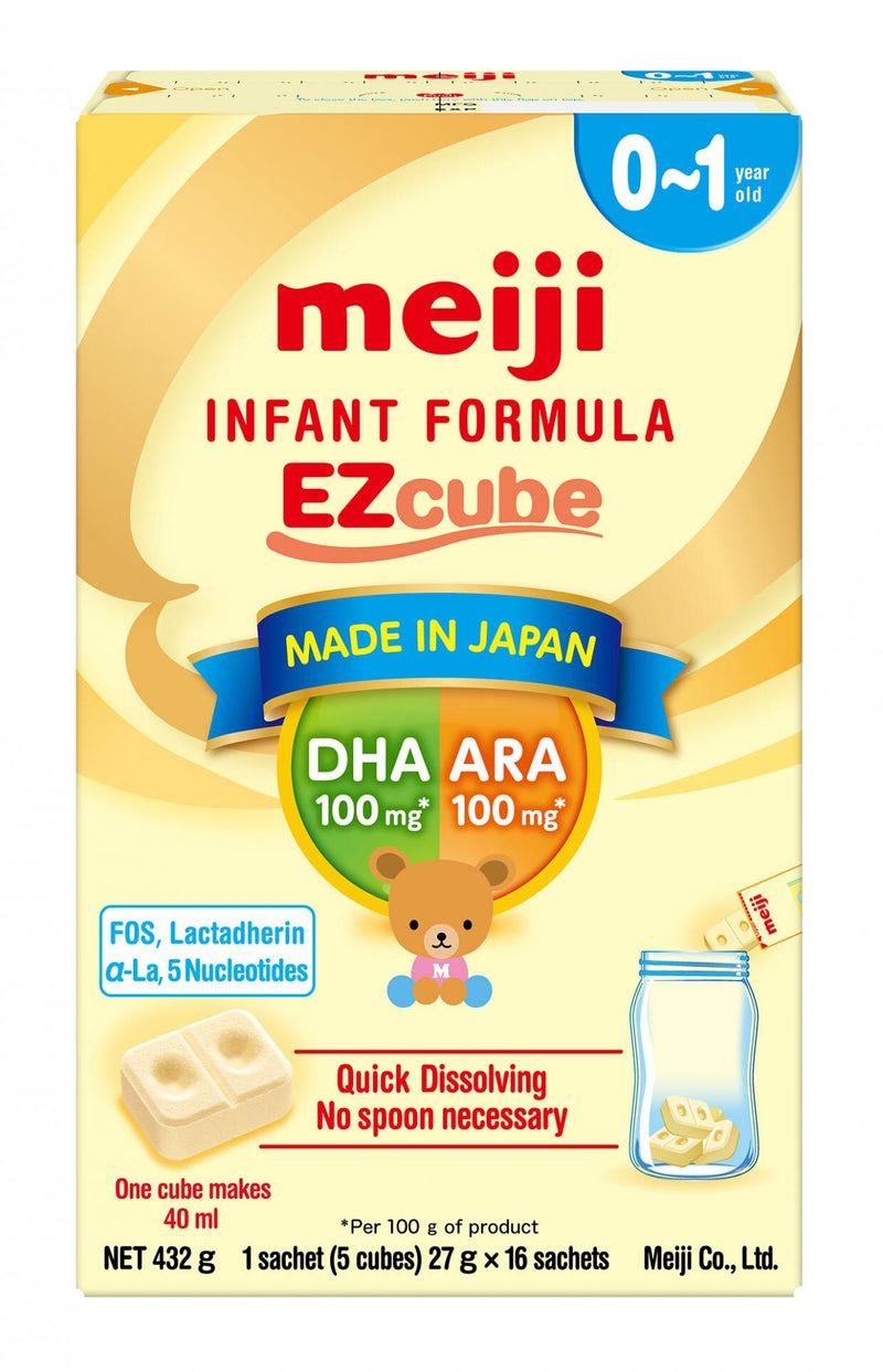『Meiji』Growing Up Formula EZcube 16 sachets  (not applicable to store credit)