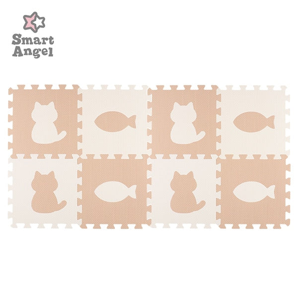 西松屋Smart Angel抗菌組合墊（8片裝）（貓&魚）