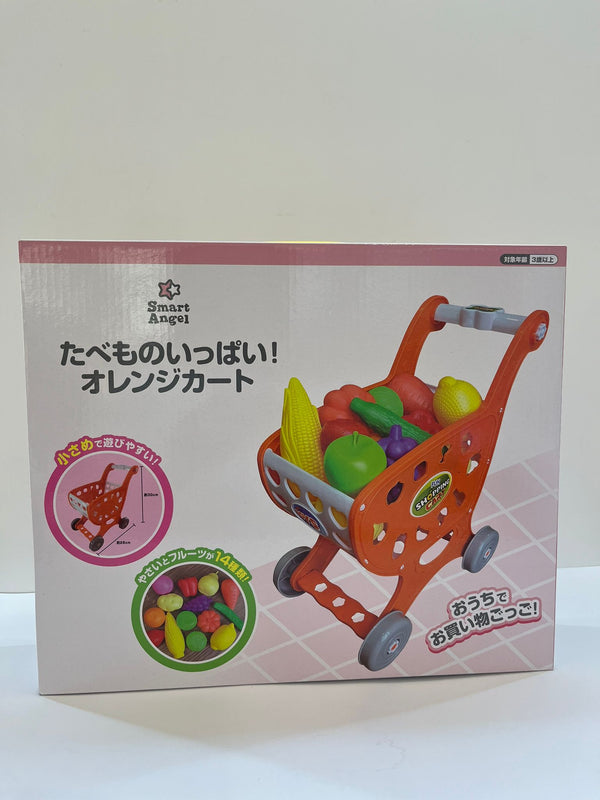 西松屋Smart Angel滿載食物橘色購物車（角色扮演玩具）