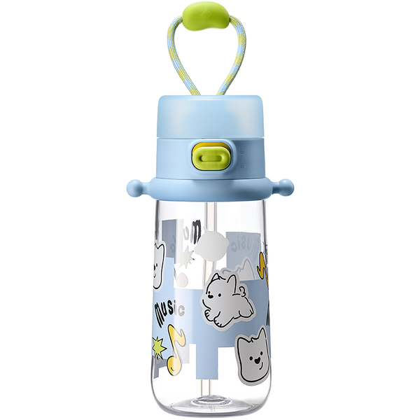 Babycare雙飲隨行水杯 - 柔霧藍