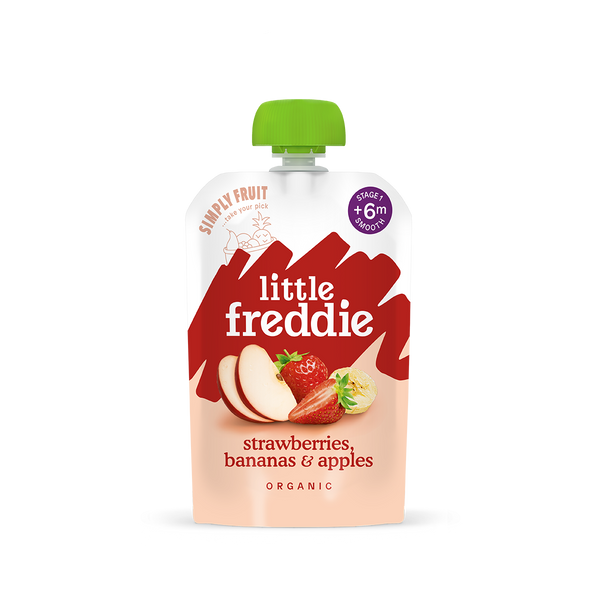『Little Freddie』Organic Fragrant Strawberries, Bananas & Apples