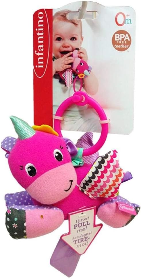 Infantino小馬搖鈴及牙膠布偶