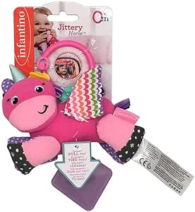 Infantino小馬搖鈴及牙膠布偶